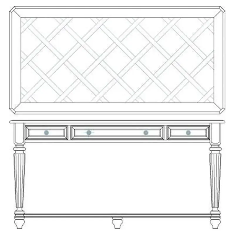 Heaven Rustic Lodge Distressed Brown Wood 3 Drawer Desk - Image 4