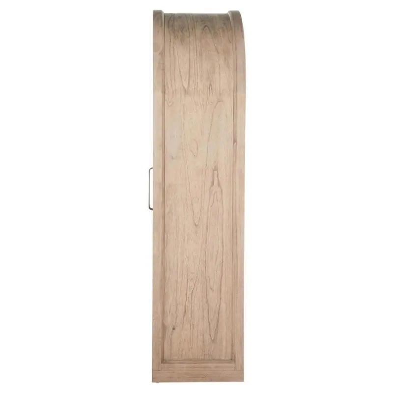 Open Box Gabby Elsa Natural Wood Glass Door Woven Rattan Drawer China Cabinet - Image 3