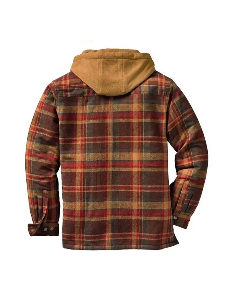 Asstseries Multicolor Cotton Plaid Hooded Shirt Jacket - Image 2