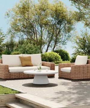 Westport Outdoor Lounge Sofa (84") and Lounge Chair