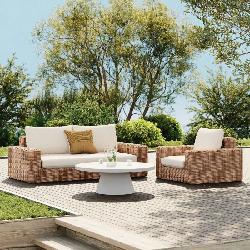 Westport Outdoor Lounge Sofa (84") and Lounge Chair