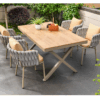 63" Long Table + 4 Chairs