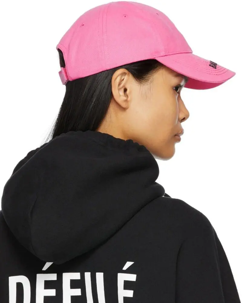Balenciaga Women's Logo Cap in pink - Image 6