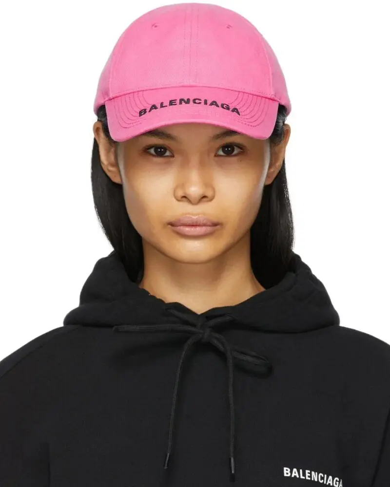 Balenciaga Women's Logo Cap in pink-20241031