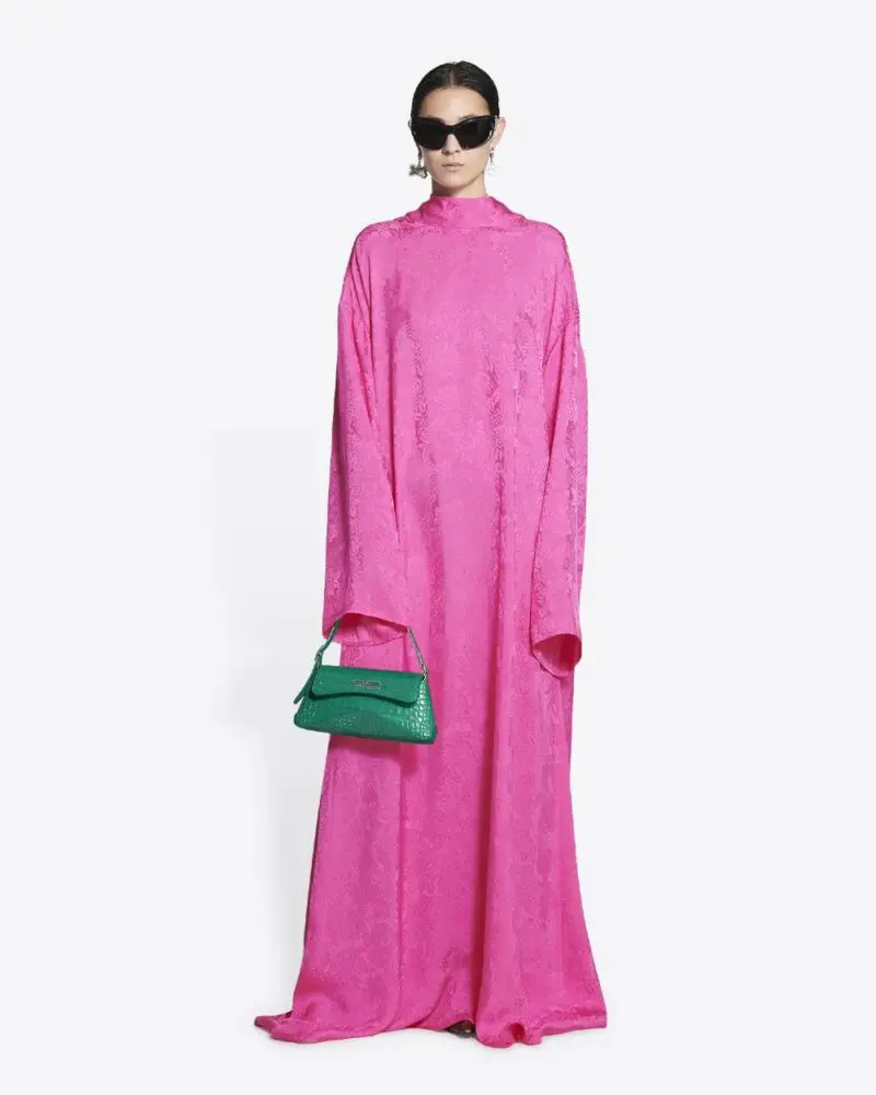 Balenciaga XX Small Flap Bag Crocodile Embossed in Green - Image 2
