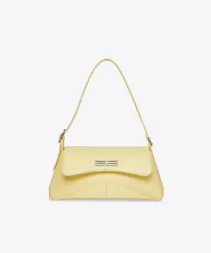 Balenciaga XX Small Flap Bag in Light Yellow Box Calfskin-20240973