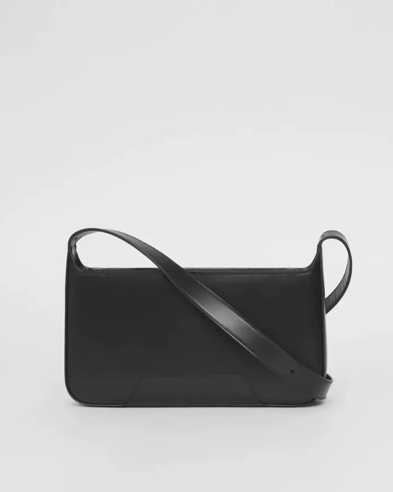 Burberry Black Leather TB Shoulder Bag - Image 2