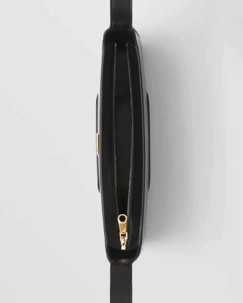 Burberry Black Leather TB Shoulder Bag - Image 4