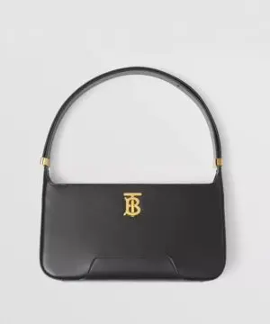 Burberry Black Leather TB Shoulder Bag-20246414