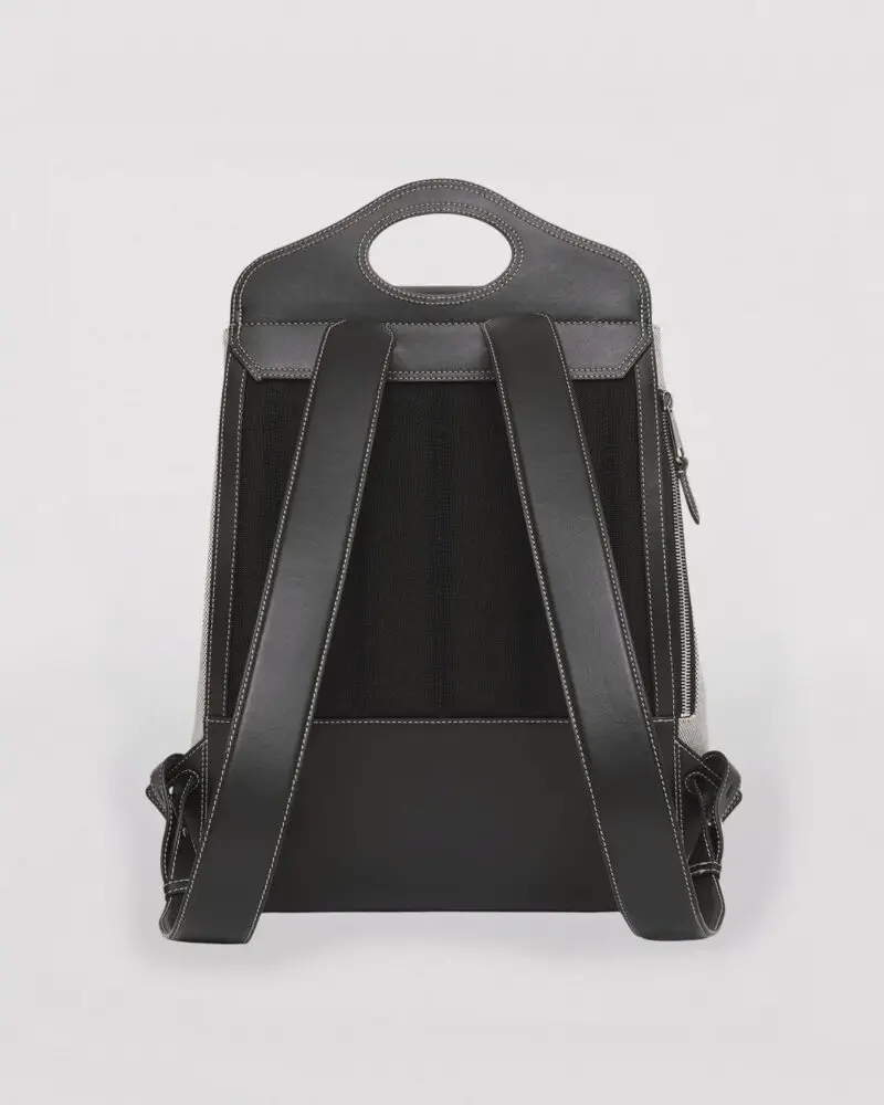 Burberry Horseferry Print Canvas and Leather Pocket Backpack - Image 4