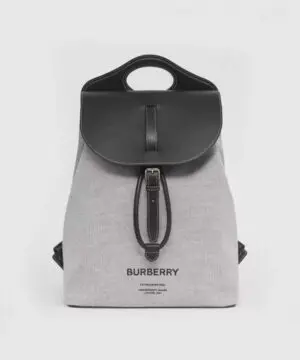 Burberry Horseferry Print Canvas and Leather Pocket Backpack-20241430