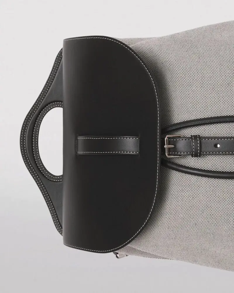 Burberry Horseferry Print Canvas and Leather Pocket Backpack - Image 5