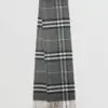 Burberry Long Reversible Check Double-Faced Cashmere Scarf-20225636