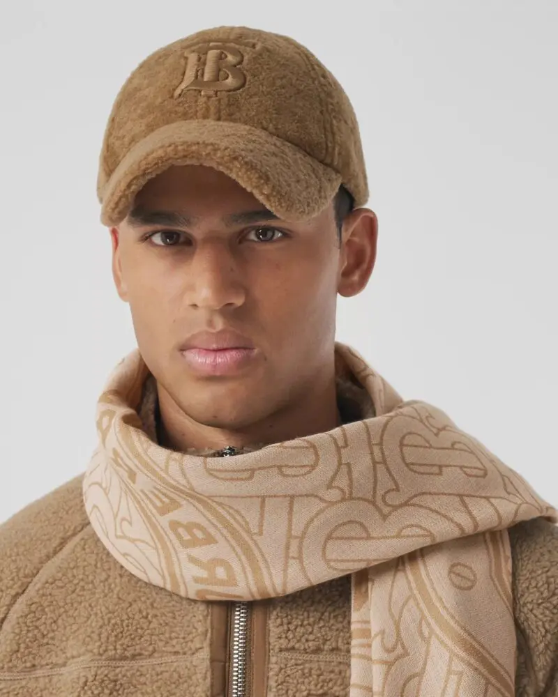 Burberry Men's Lightweight Logo Graphic Cashmere Jacquard Scarf - Image 2
