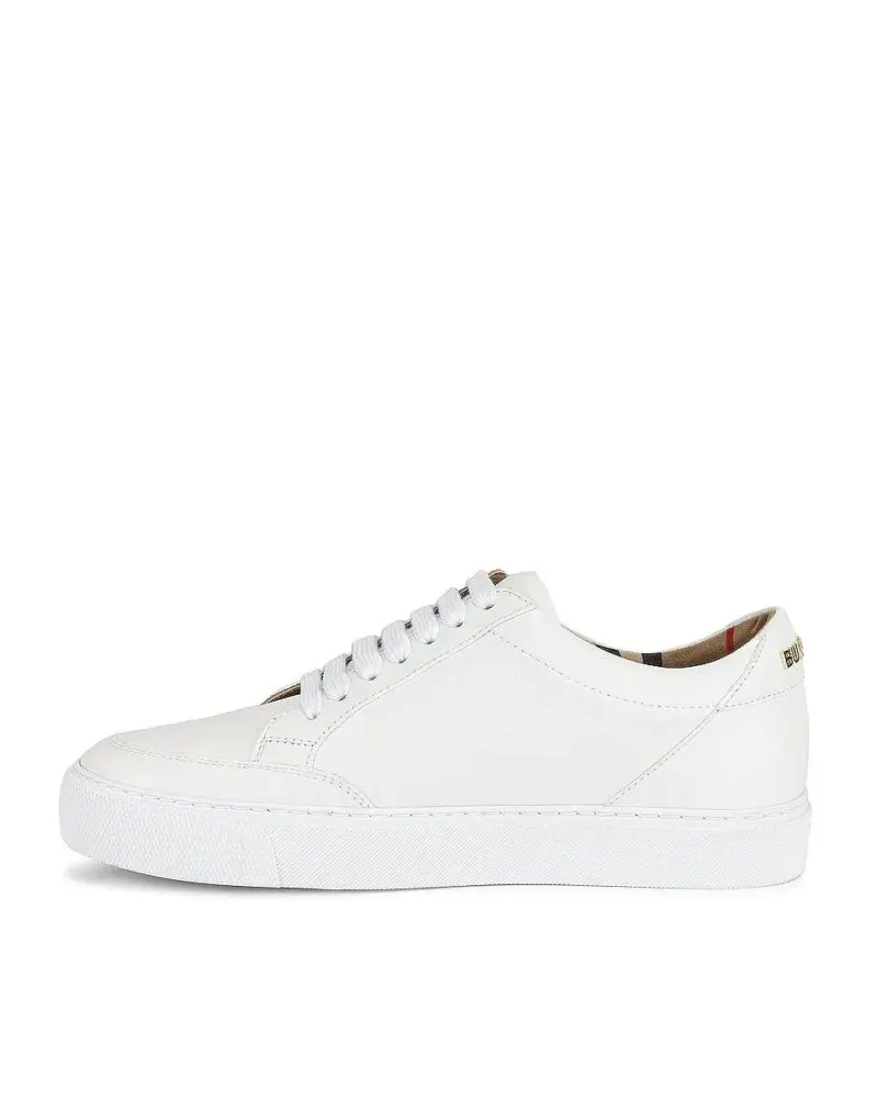 Burberry Men's Logo Detail Leather Sneakers - Image 6