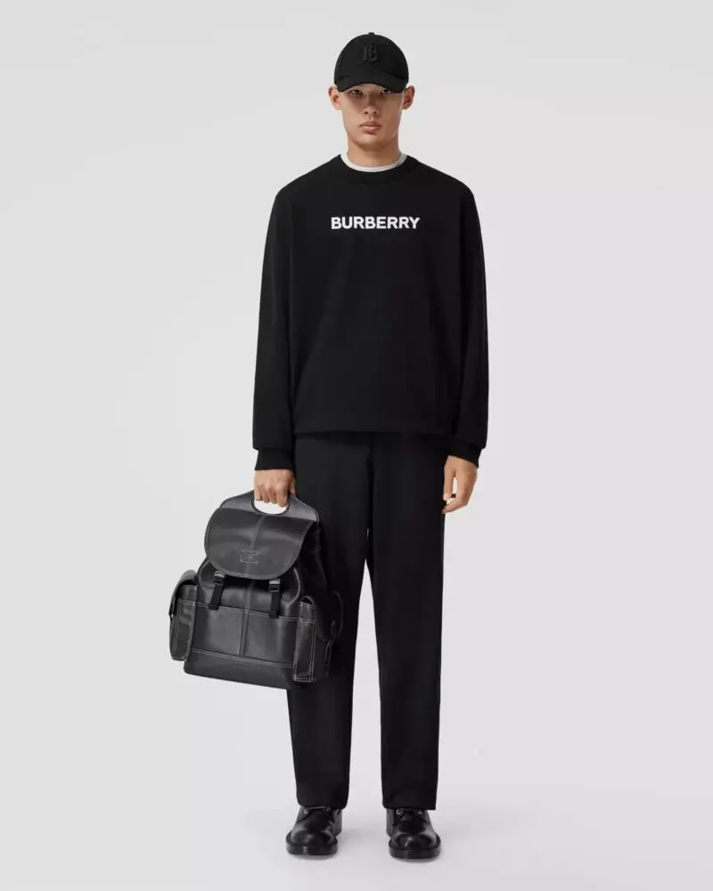 Burberry Men's Logo Print Cotton Sweatshirt - Image 5
