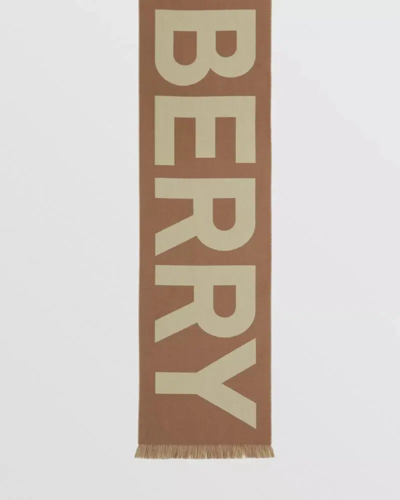 Burberry Men's Logo Wool Jacquard Scarf - Image 4