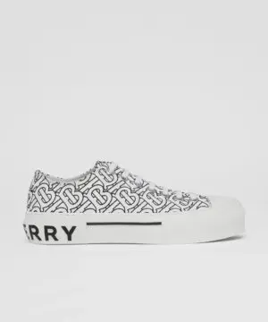 Burberry Men's Monogram Print Cotton Sneakers-20241194