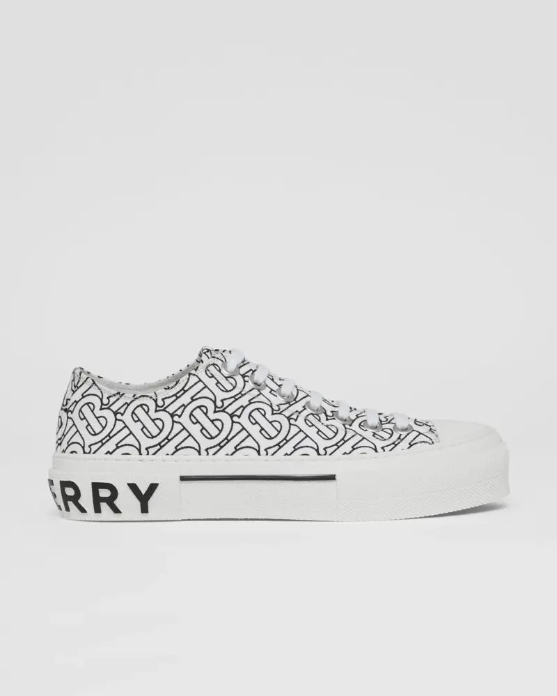 Burberry Men's Monogram Print Cotton Sneakers-20241194
