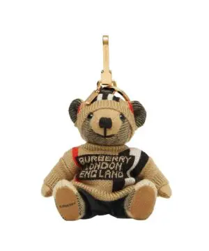 Burberry Thomas Bear Charm In Icon Stripe-20245566