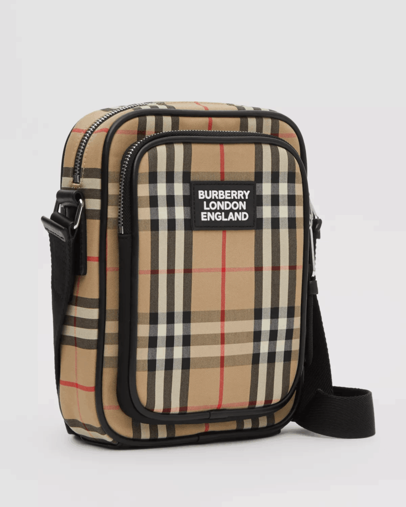Burberry Vintage Check and Leather Crossbody Bag - Image 2