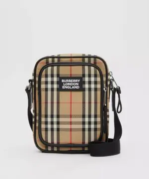 Burberry Vintage Check and Leather Crossbody Bag-20225651