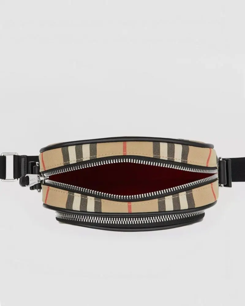 Burberry Vintage Check and Leather Crossbody Bag - Image 5