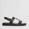 Burberry Women's Chain-link Detail Leather Sandals-20257676