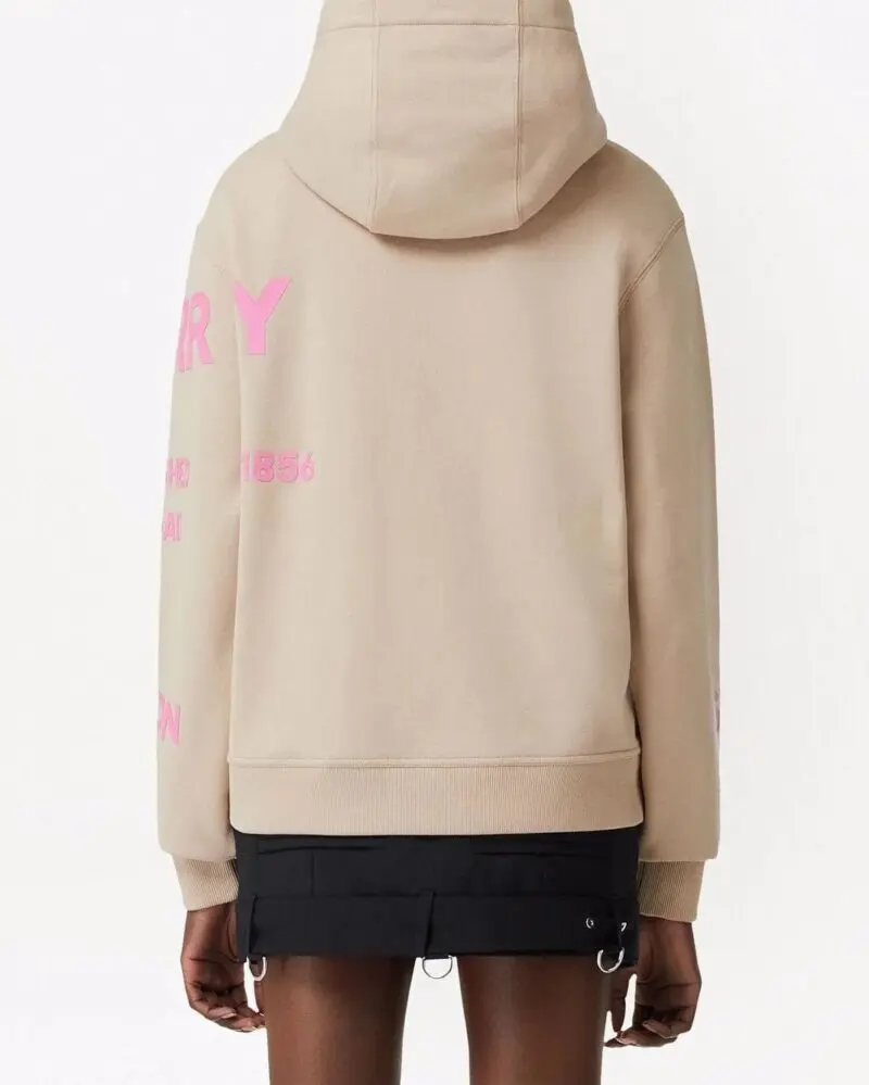 Burberry Women's Horseferry Print Cotton Oversized Hoodie - Image 5