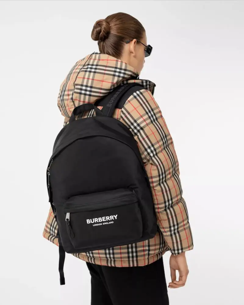 Burberry Women's Logo Print Nylon Backpack - Image 2