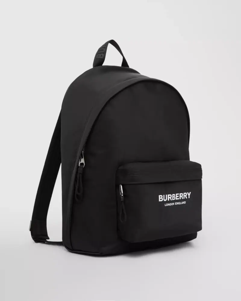 Burberry Women's Logo Print Nylon Backpack - Image 4