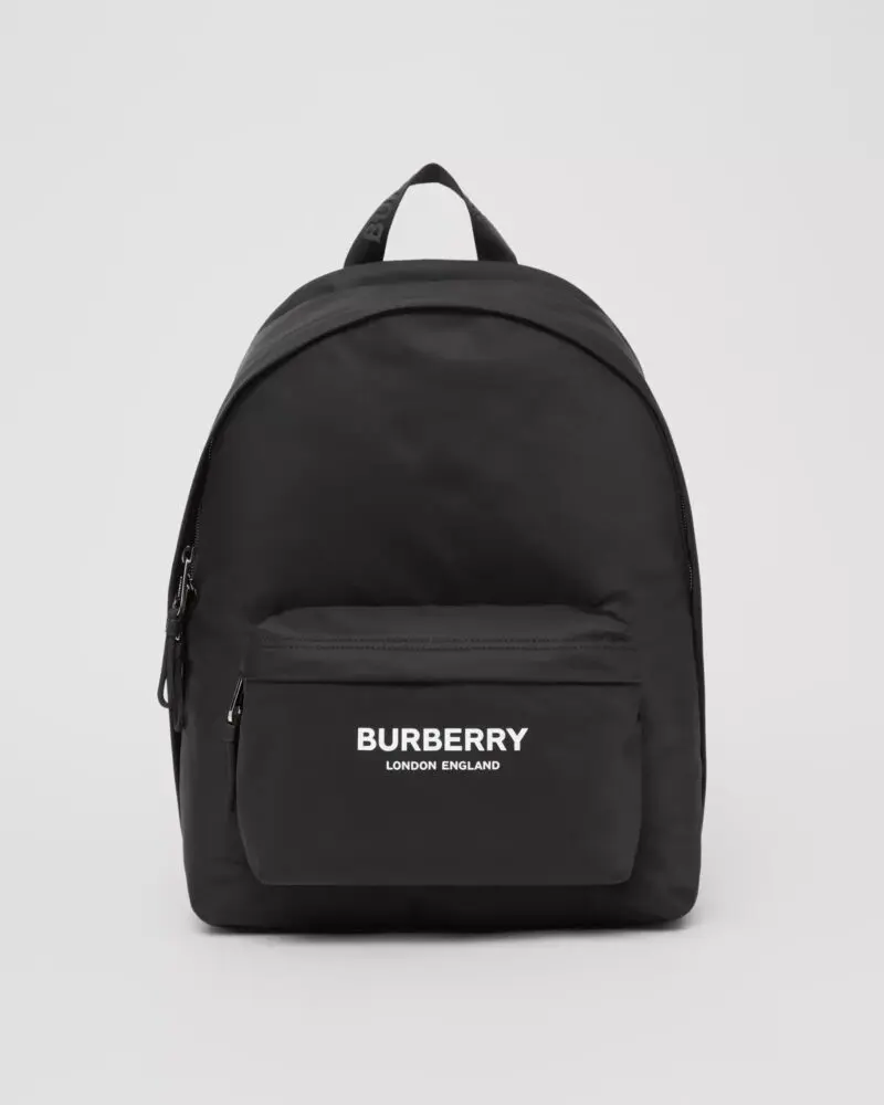 Burberry Women's Logo Print Nylon Backpack-20241394