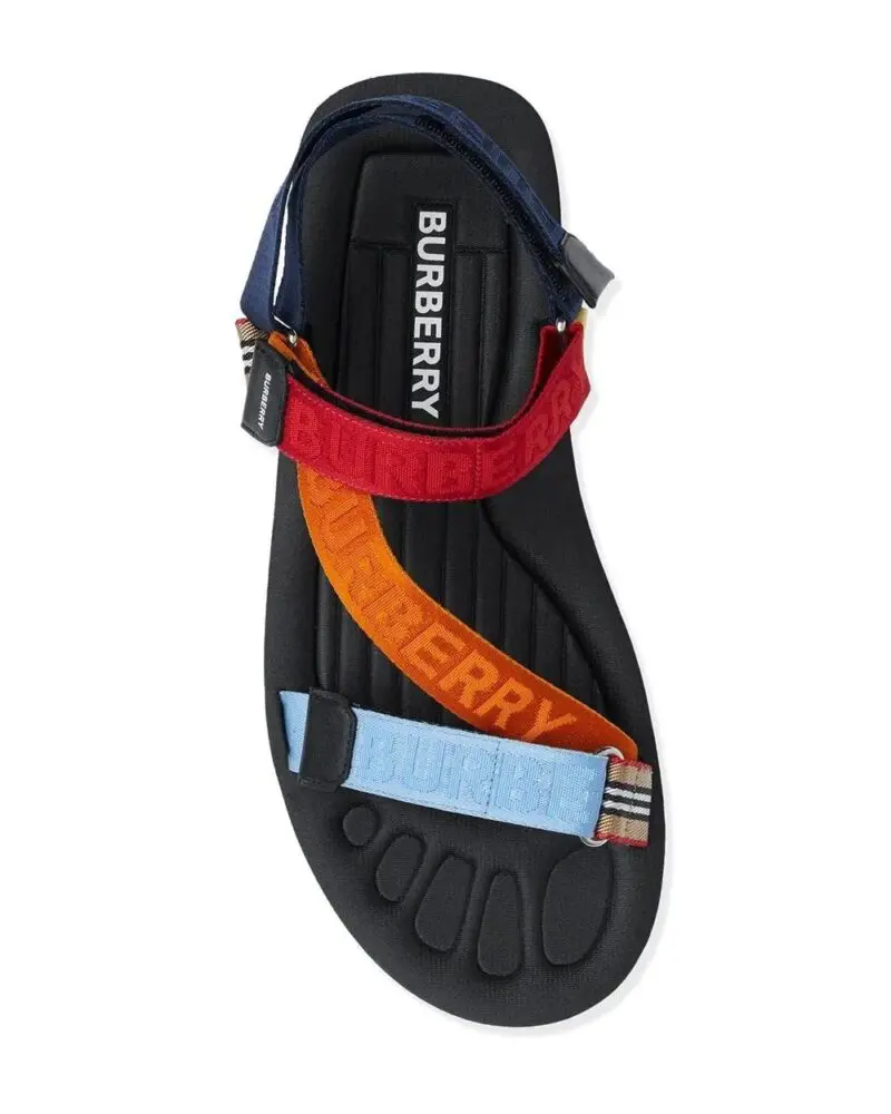 Burberry Women's Patterson Colorblock Logo Sport Sandals - Image 5
