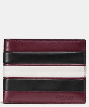 COACH 75308 Men's Varsity Stripe Slim Leather Wallet-20227730