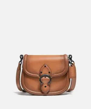 Coach Beat Saddle Bag, Pewter/Natural-20253291