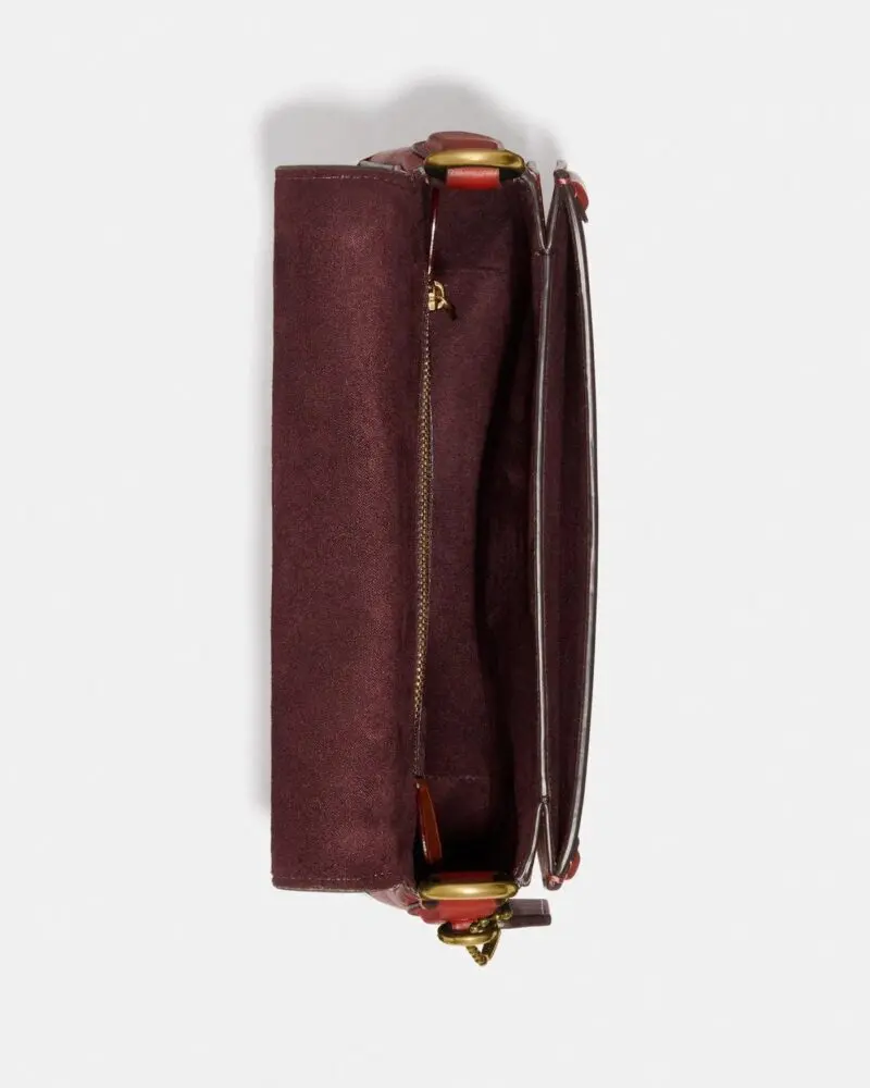 Coach Beat Saddle Bag, Red Sand - Image 3