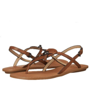 Coach Camara Flats Leather T-Strap Thong Sandals-20230868