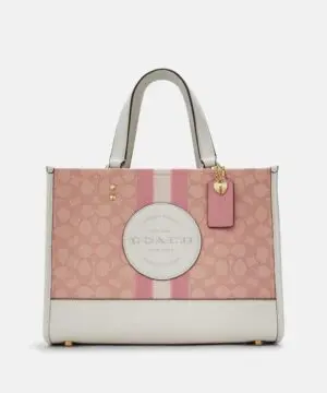 Coach Dempsey Carryall In Signature Jacquard With Coach Patch And Heart Charm-20243291