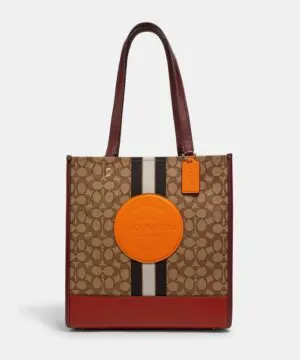 Coach Dempsey Tote In Signature Jacquard With Stripe And Coach Patch-20257421