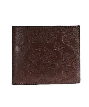 Coach F75371 Compact ID Wallet in Signature Crossgrain Leather-20223789