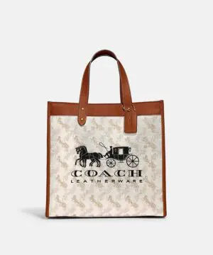 Coach Field Tote With Horse And Carriage Print And Carriage Badge-20243319