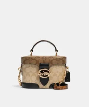 Coach Georgie Gem Crossbody In Blocked Signature Canvas-20254503