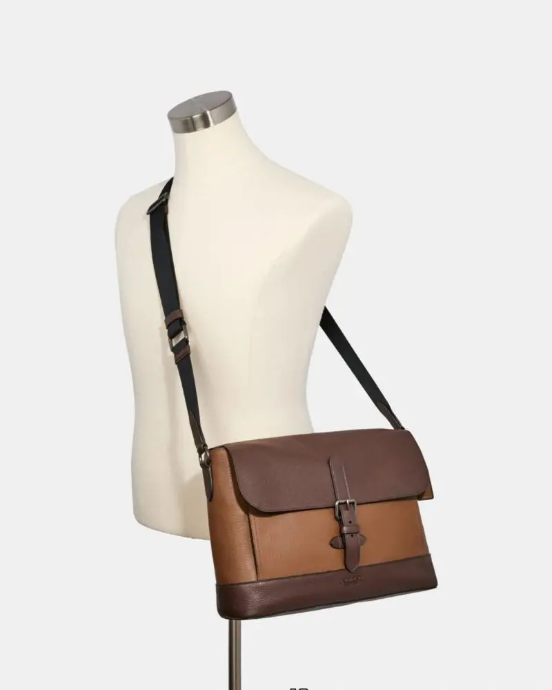Coach Hudson Messenger In Colorblock - Image 3