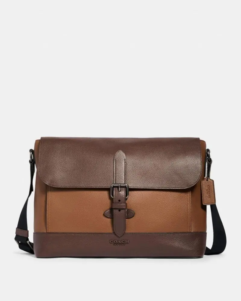 Coach Hudson Messenger In Colorblock-20250910