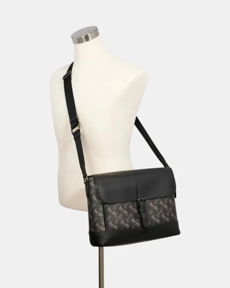 Coach Hudson Messenger With Horse And Carriage Print - Image 3