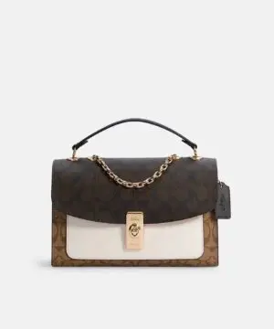 Coach Lane Shoulder Bag In Blocked Signature Canvas-20243285