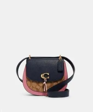 Coach Remi Saddle Bag In Colorblock Signature Canvas-20253389