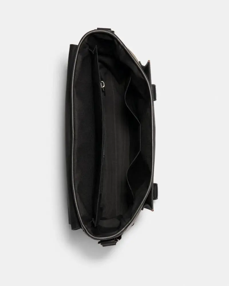 Coach Track Messenger In Colorblock Signature Canvas - Image 3