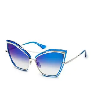 DITA CREATURE ELECTRIC BLUE SILVER WITH DARK GREY TO CLEAR BLUE MIRROR-20223703