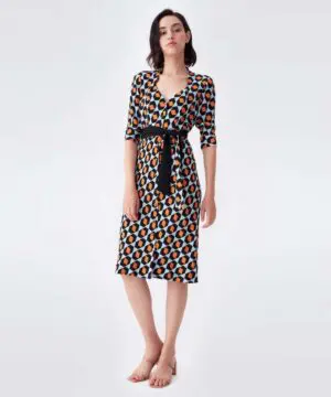 DVF Judith Crepe Belted Shirt Dress-20240386